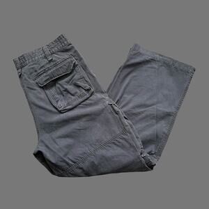 Mossimo Y2K Style Faded Baggy Cargo Pants Gray Size 36x30 GUC